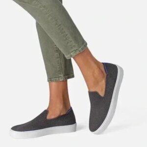 Rothy’s The Original Slip On Sneaker Steel Gray Size 8.5